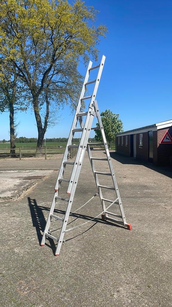 Mooie 3 delige ladder 3x8 sporten, Ophalen, Gebruikt, 4 meter of meer