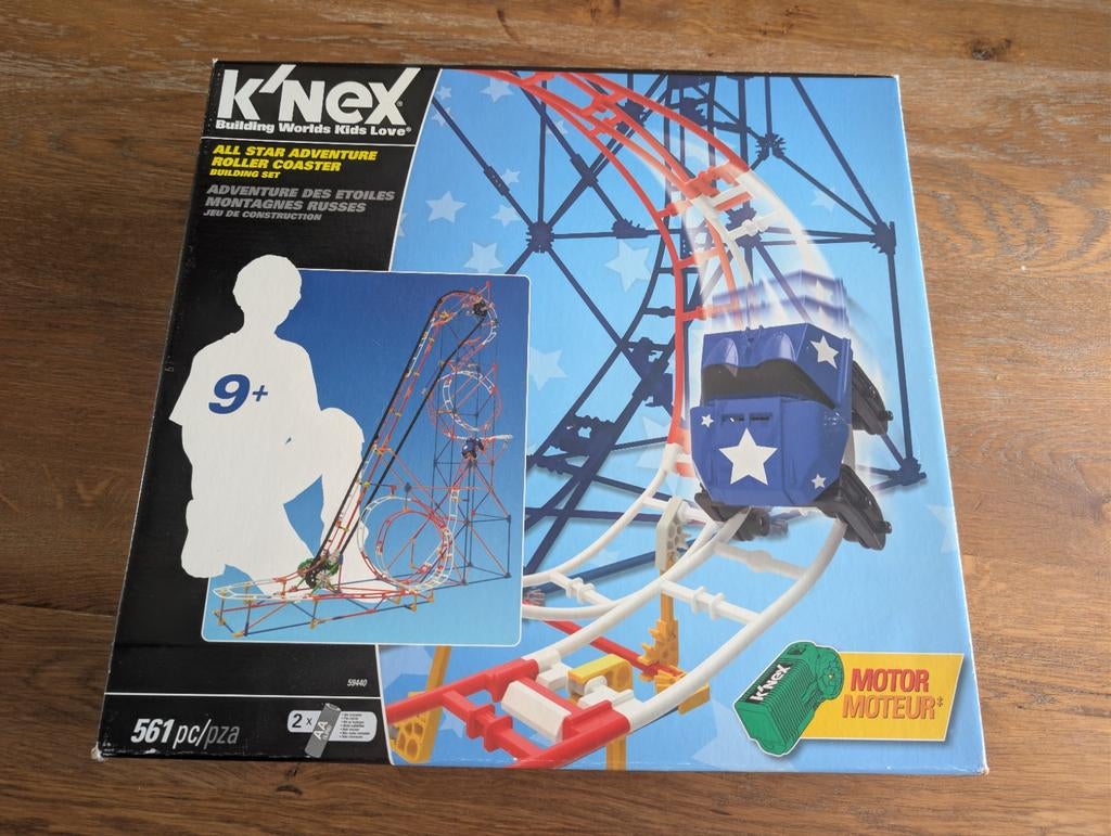 K'nex rollercoaster achtbaan all star adventure, Kinderen en Baby's, Ophalen of Verzenden, Elektrisch, Overige merken