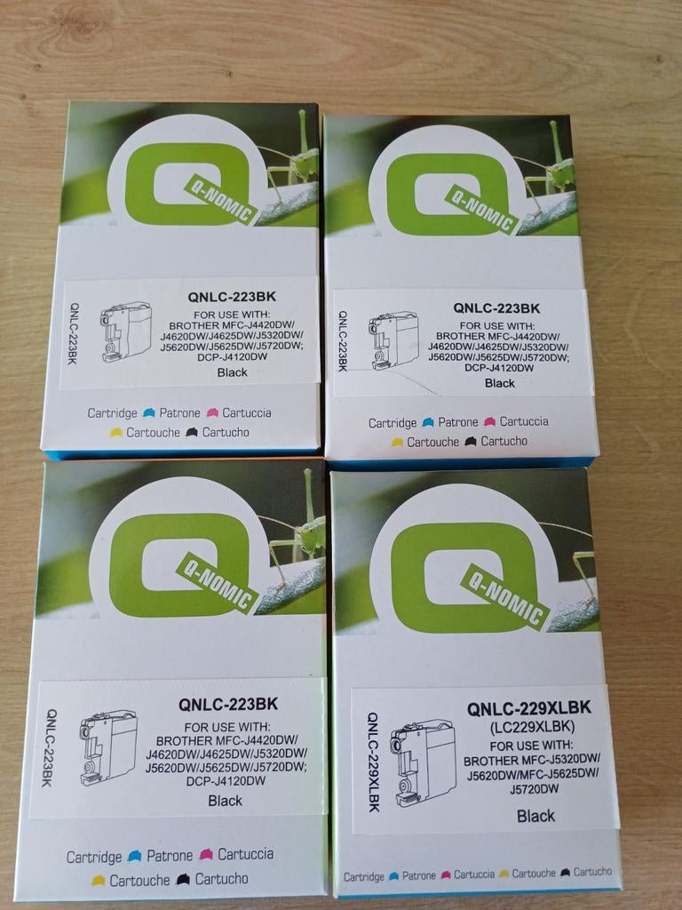 Nieuwe Q-NOMIC cartridges voor Brother printers, Ophalen of Verzenden, Nieuw, Inkjetprinter, Q-NOMIC