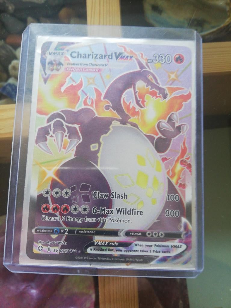 Charizard vmax shiney, Ophalen of Verzenden, Nieuw, Losse kaart