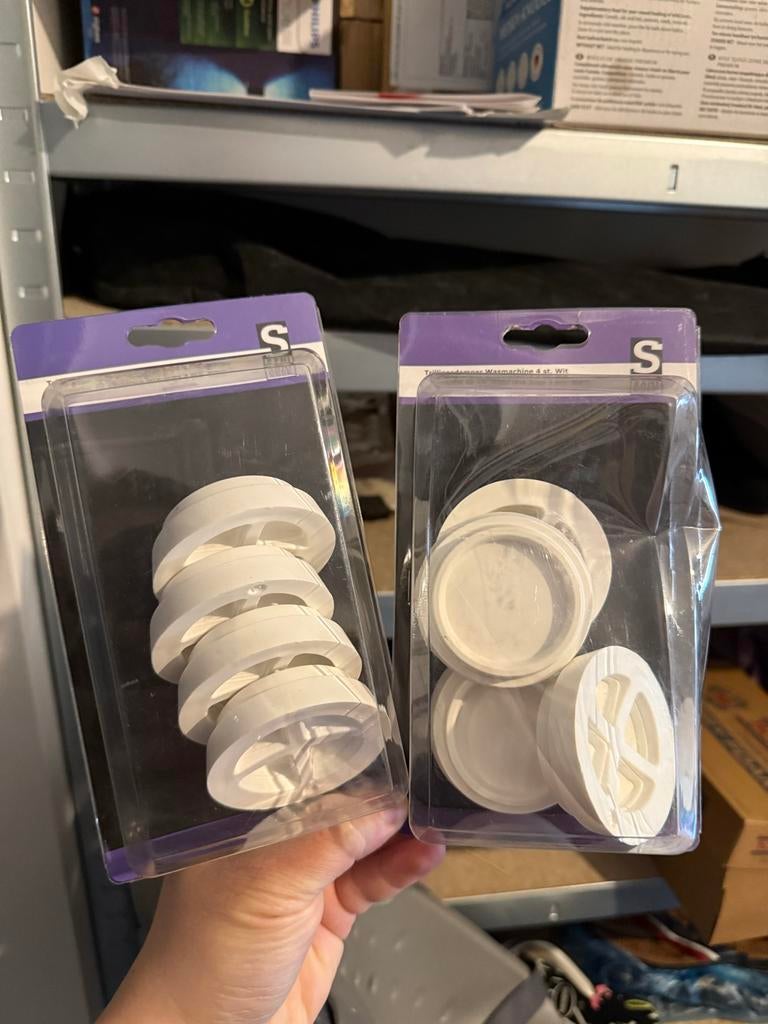 Sanivesk Trillingsdemper Set 4 stuks Wit, Ophalen of Verzenden, Nieuw