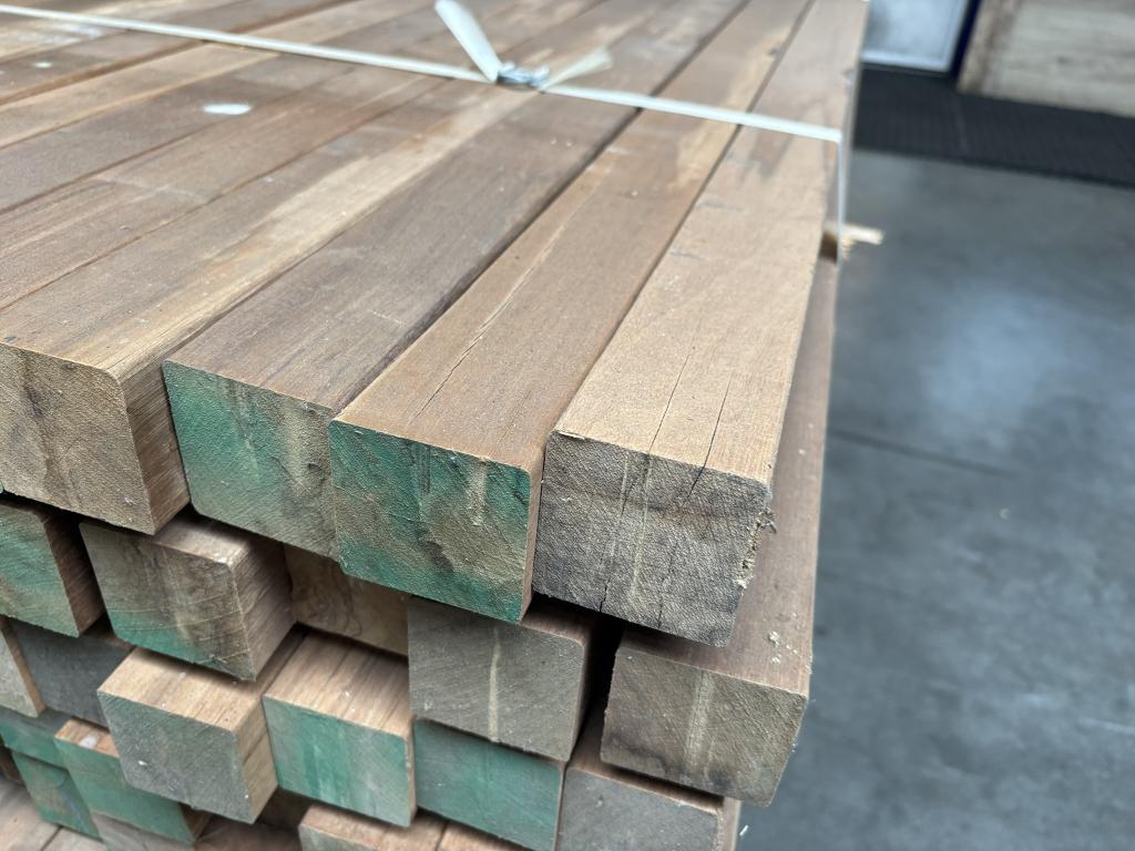 6x6 Geschaafde Hardhouten Palen – Sterk, Duurzaam en Strak, Palen, Nieuw, Ophalen of Verzenden, Hardhout