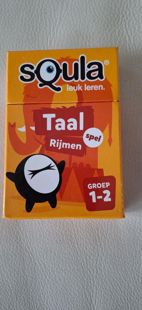 Squla leuk leren - taalspel - (net spel) taal spel - rijmen, Ophalen of Verzenden, Zo goed als nieuw, Taal en Lezen