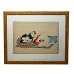 Japanse erotische schildering, Antiek en Kunst, Kunst | Niet-Westerse kunst, Ophalen of Verzenden