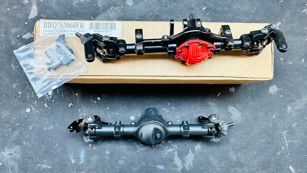 Nieuwe Boomracing en Team Raffee front axles, Ophalen of Verzenden, Nieuw, Overige schalen, Onderdeel