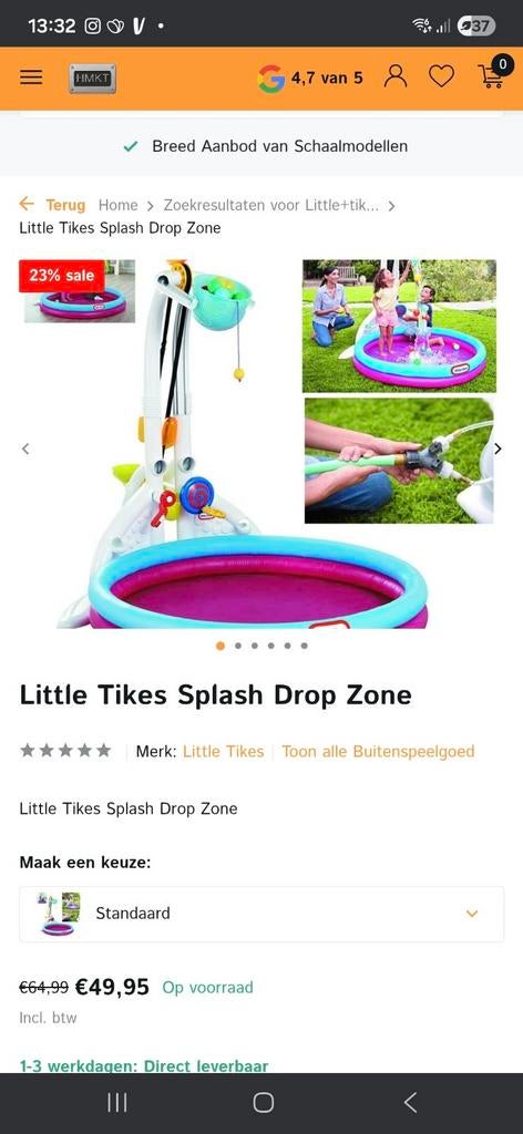 Little Tikes Splash Drop Zone, Little Tikes, Little tikes, Nieuw, Ophalen of Verzenden
