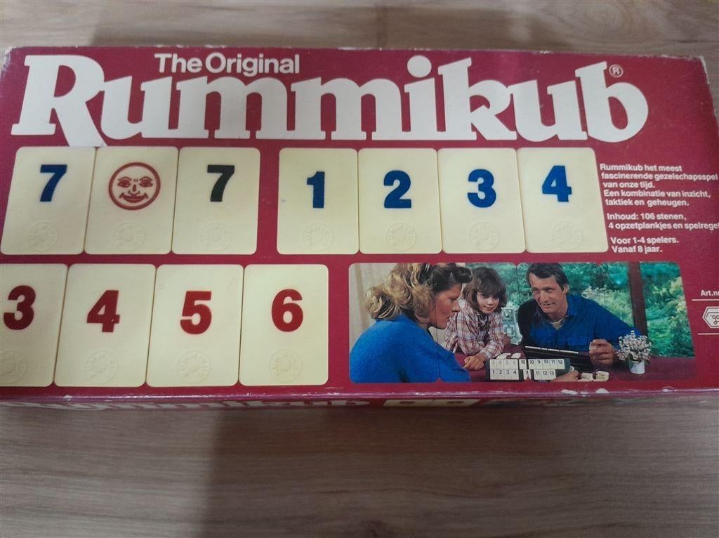 Rummikub grote rode doos - s3976, Ophalen of Verzenden, Zo goed als nieuw