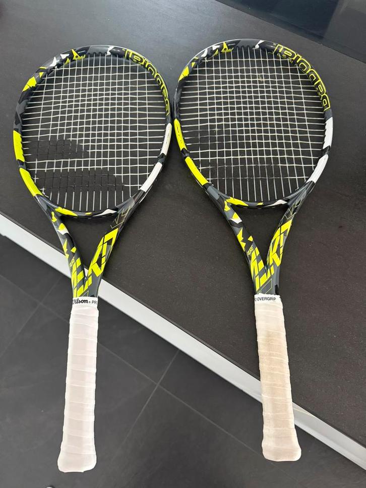 2x Babolat Pure Aero - gripmaat 2, Sport en Fitness, Tennis, Zo goed als nieuw, Racket, Babolat, Ophalen