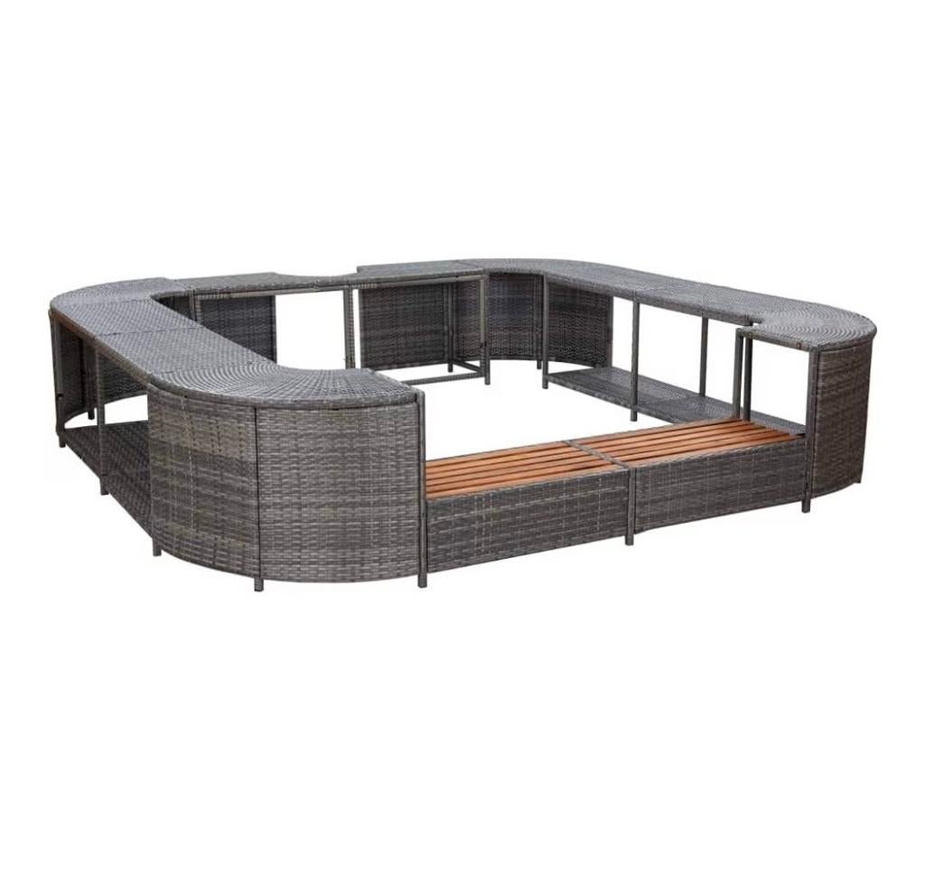 Ombouw voor opblaasbaar bubbelbad, Ophalen, Gebruikt