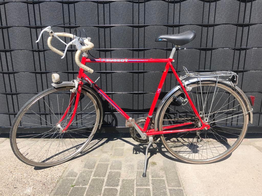Vintage racefiets Peugeot, Ophalen, Velgrem, Vintage, Niet bekend