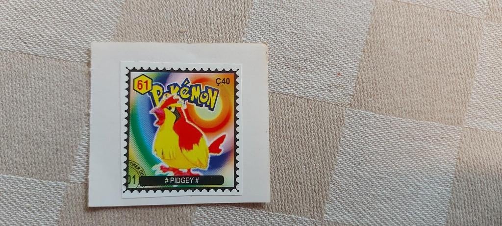 pokemon postzegel gelimiteerd Pidgey fraai, Ophalen of Verzenden, Nieuw, Overige typen
