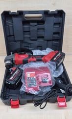 Nieuwe Slijptol in koffer met 2 accu's en lader, Ophalen of Verzenden, Nieuw, 700 tot 1000 watt, Haakse handslijpmachine