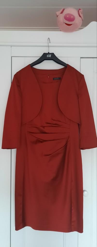 Prachtige avondjurk cocktailjurk feestjurk wijnrood mt 40/42, Kleding | Dames, Jurken, Ophalen, Mariposa, Zo goed als nieuw, Knielengte