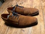 Van Lier Cognac Suède Herenschoenen 43 zgan, Ophalen, Overige kleuren, Nieuw, Veterschoenen