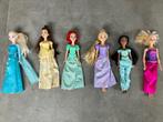 Barbie Disney prinsessen (6 stuks), Kinderen en Baby's, Speelgoed | Poppen, Ophalen of Verzenden, Zo goed als nieuw, Barbie