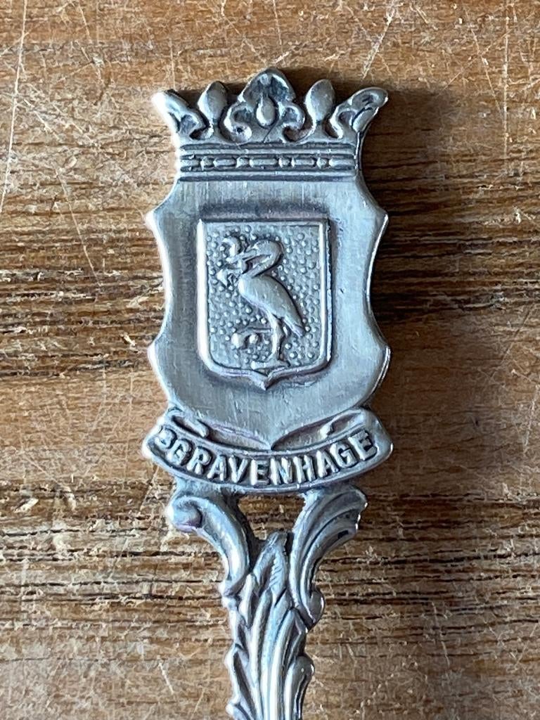 Vintage verzilverde theelepel 's-Gravenhage Gero GN 90, Antiek en Kunst, Ophalen of Verzenden