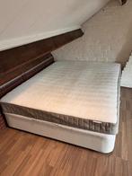 Tweepersoonsbed, Huis en Inrichting, Slaapkamer | Bedden, Ophalen, Overige materialen, Gebruikt, Wit