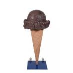 IJsje verrijdbaar 160 cm - bol ijs choco schepijs polyester