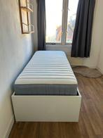 IKEA BRIMNES bed 90x200 met matras – zo goed als nieuw, 90 cm, Eenpersoons, Wit, Ophalen of Verzenden