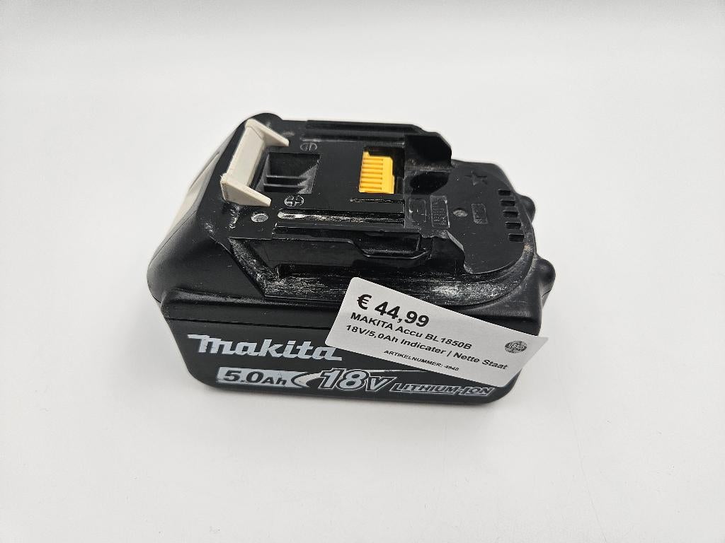 MAKITA Accu BL1850B 18V/5,0Ah Indicater | Nette Staat, Ophalen of Verzenden, Zo goed als nieuw