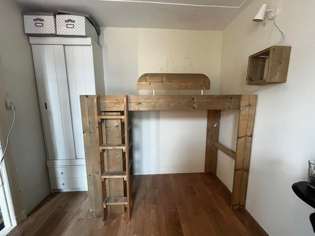 Hoogslaper met kast en bureau, Kinderen en Baby's, Kinderkamer | Stapelbedden en Hoogslapers, Ophalen, Gebruikt, Hoogslaper