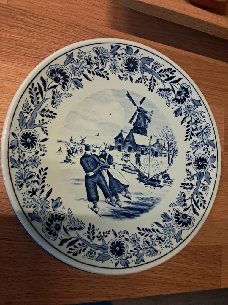 Delfts blauw sierbord, Antiek en Kunst, Antiek | Wandborden en Tegels, Ophalen