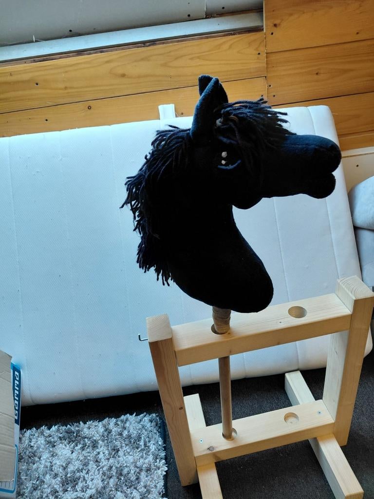Zwart Stokpaard, Ophalen of Verzenden, Zo goed als nieuw, Jongen of Meisje
