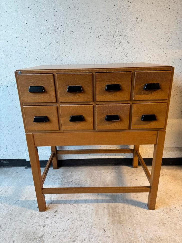 Prachtige Amsterdamse School Art Deco Archiefkast van Eeka, Antiek en Kunst, Antiek | Meubels | Kasten, Ophalen