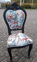 1 x barok stoel opnieuw gestoffeerd vlinders, Huis en Inrichting, Stoelen, Ophalen of Verzenden, Zo goed als nieuw, Eén