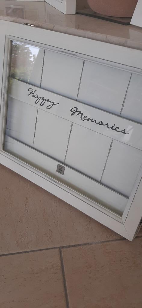 Riviera Maison Happy Memories Box - Fotolijst/Opbergdoos, Glas, Minder dan 50 cm, Ophalen of Verzenden, Zo goed als nieuw
