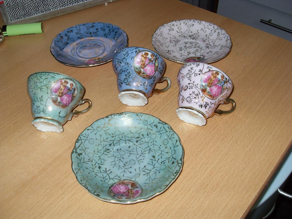 kop en schotel versailles  3 x, Ophalen of Verzenden