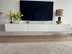 Wit zwevend design TV meubel, Huis en Inrichting, Kasten | Televisiemeubels, Ophalen, Gebruikt, 200 cm of meer, Minder dan 100 cm