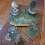 Antiek geaderde onyx inktset, Ophalen of Verzenden