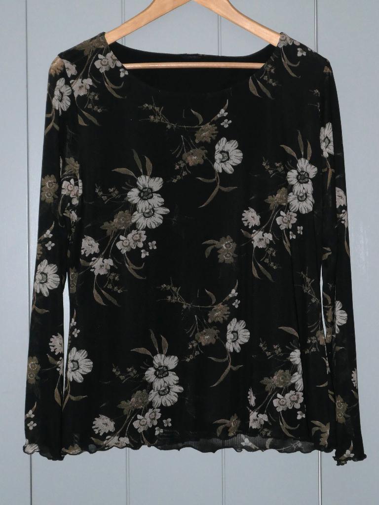 Top zwart wit bruin | 46 | S.Oliver, Kleding | Dames, Tops, Zwart, Maat 46/48 (XL) of groter, Ophalen of Verzenden, Zo goed als nieuw