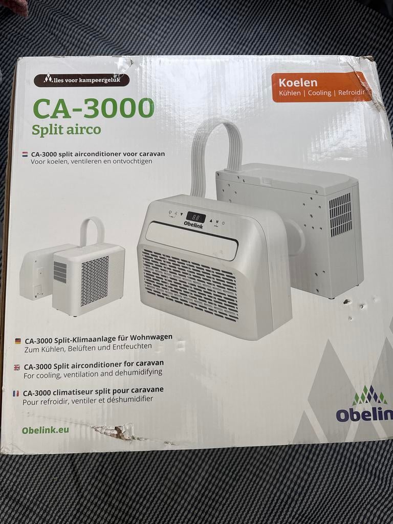 Obelink CA-3000 Split Airco voor Caravan/Camper, Caravans en Kamperen, Ophalen, Zo goed als nieuw