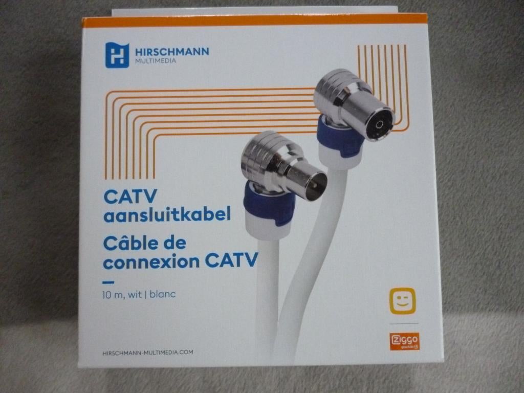 antenne kabel coaxkabel hirschmann 10 m NIEUW, Ophalen of Verzenden, Nieuw, 10 meter of meer, Coaxiale kabel