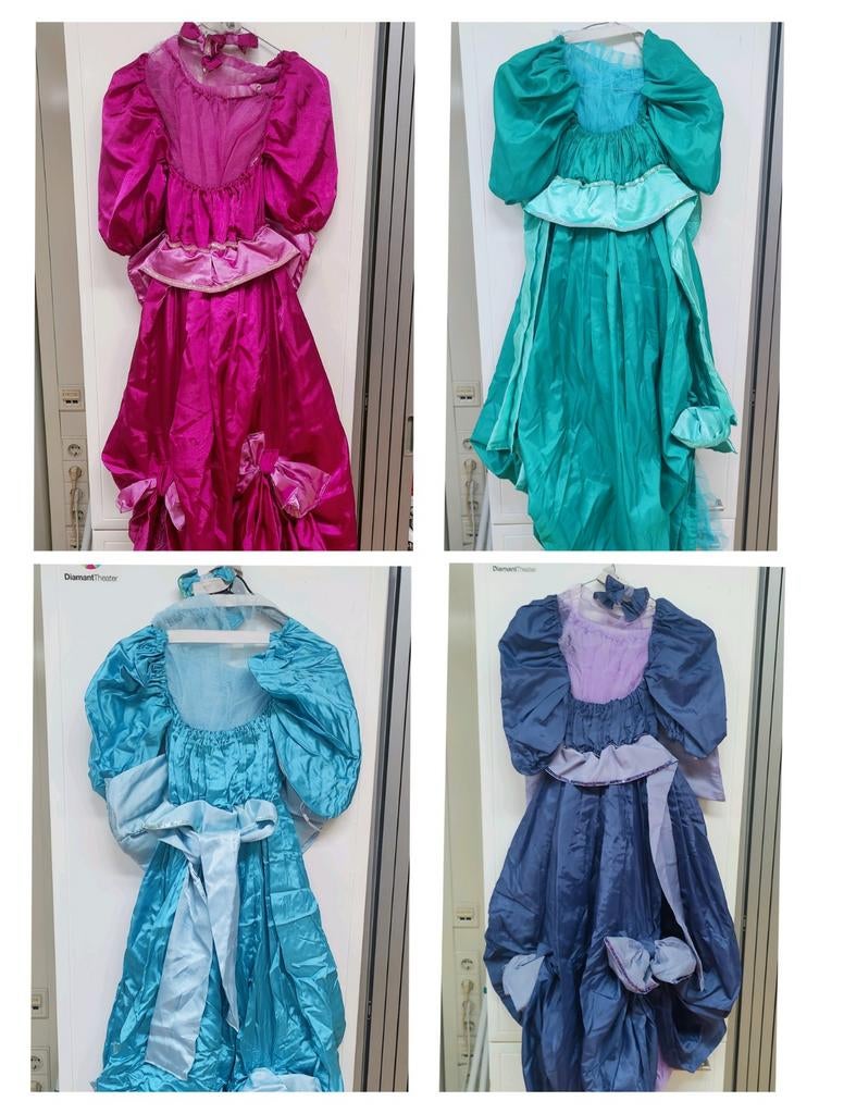 Verkleed jurken prinsessen jurken 4 stuks maat S, Ophalen of Verzenden, Gedragen, Maat 36 (S), Kleding