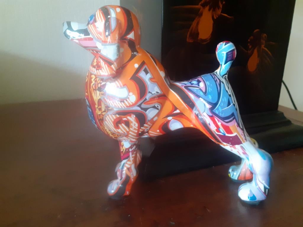 Koningspoedel Grafiti beeld, Ophalen of Verzenden, Zo goed als nieuw