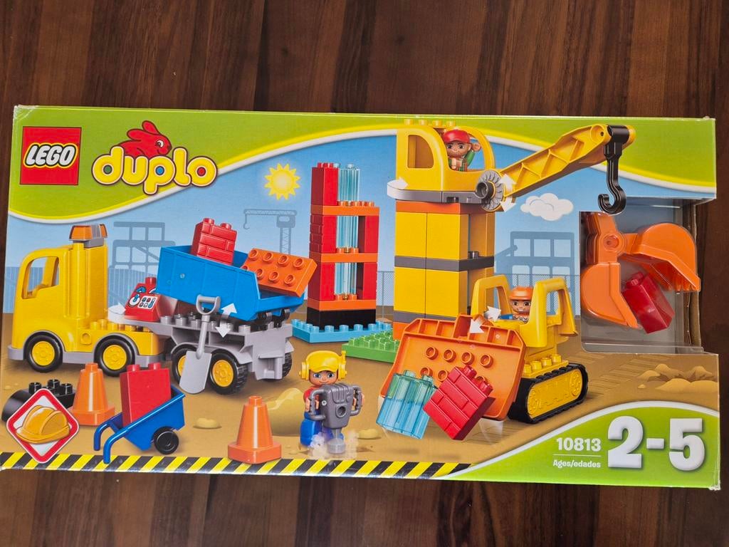 Lego Duplo Bouwplaats Set (10813), Ophalen, Zo goed als nieuw, Duplo