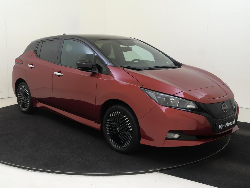 Nissan LEAF e+ N-Connecta 62 kWh 218PK | achterbank verwarmd, Auto's, Nissan, Stof, Gebruikt, 62 kWh, 385 km