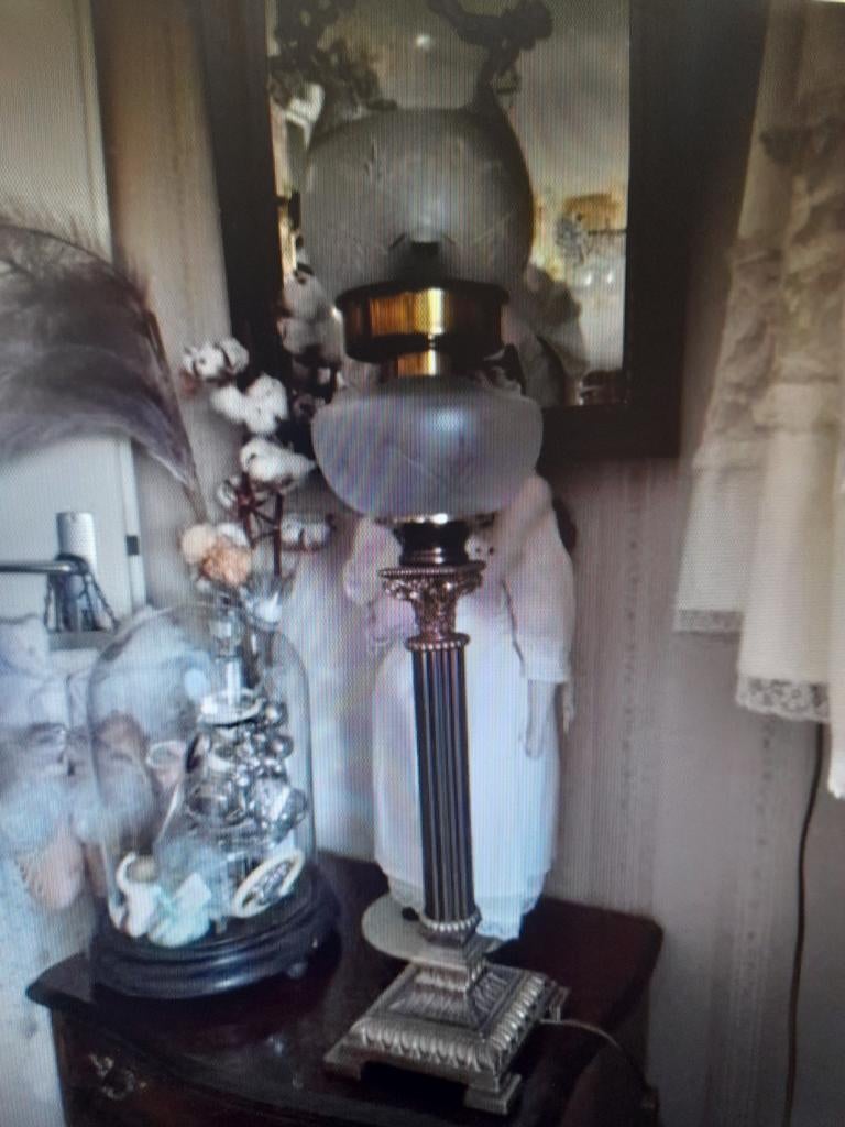 Hoge staande schemerlamp., Antiek en Kunst, Ophalen