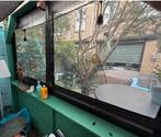 Terraszeil overkapping voor raam 248x128 cm zwart, Tuin en Terras, Ophalen, Zo goed als nieuw, Veranda