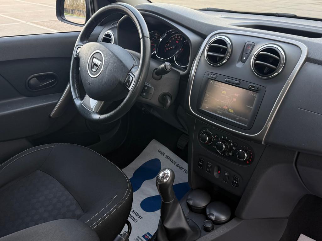 Dacia Logan MCV 0.9 TCe Prestige - AIRCO - CRUISE / CLIMATE, Auto's, Dacia, Voorwielaandrijving, Stof, Gebruikt, Zwart