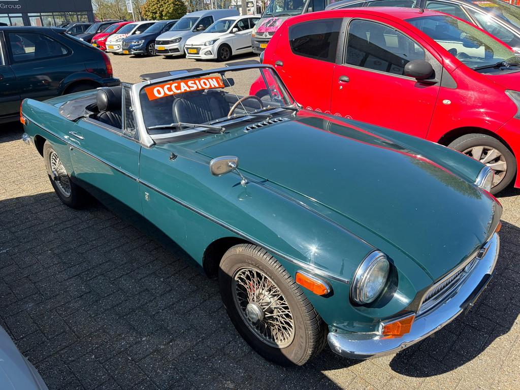 MG B type 1.8 Roadster, Auto's, Oldtimers, Achterwielaandrijving, 95 pk, Cabriolet, Leder