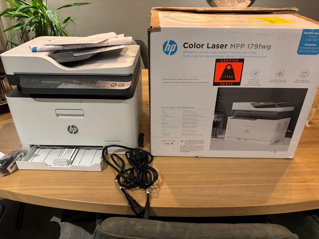 hp color laser mfp 179fwg printer, Ophalen of Verzenden, Zo goed als nieuw, Scannen