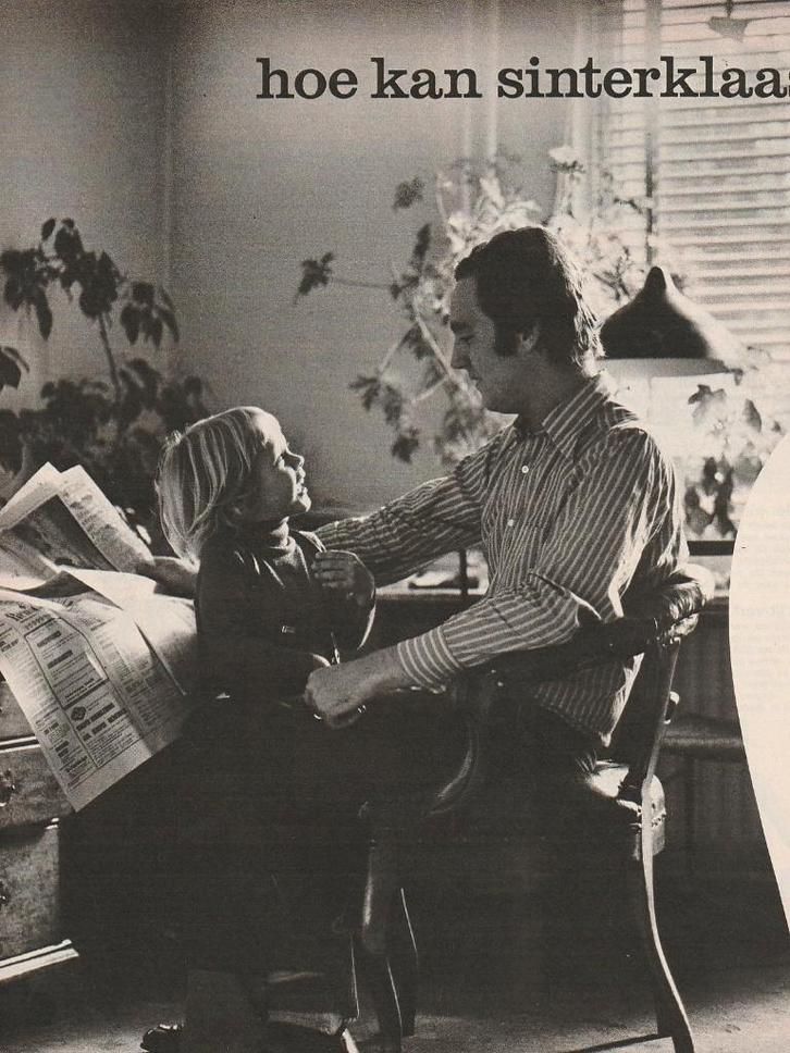 Retro reclame 1973 Verkade jongetje chocoladeletter Sint, Verzamelen, Retro, Overige typen, Verzenden