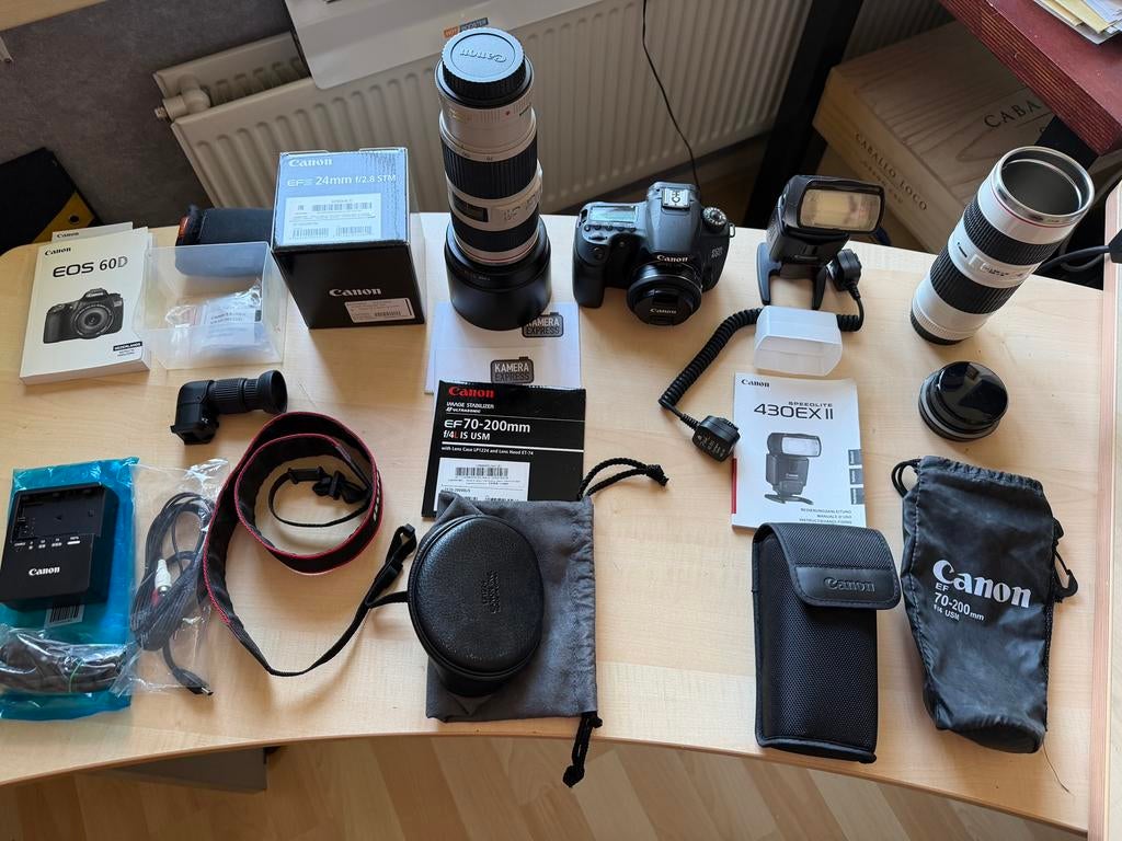 Canon EOS60D met veel toebehoren, Ophalen, Gebruikt, Canon, Minder dan 4 keer