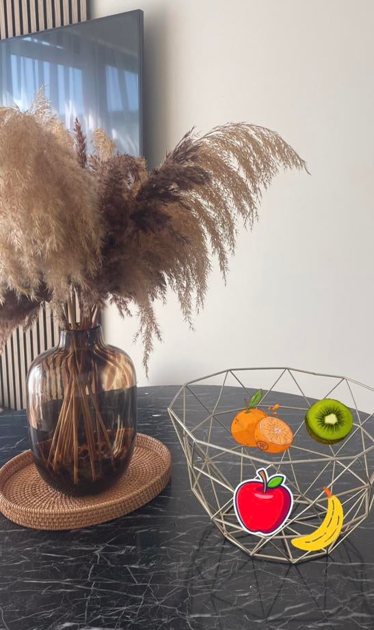 Gouden fruitmand van H&M Home, Ophalen of Verzenden, Zo goed als nieuw, Rond, Overige materialen