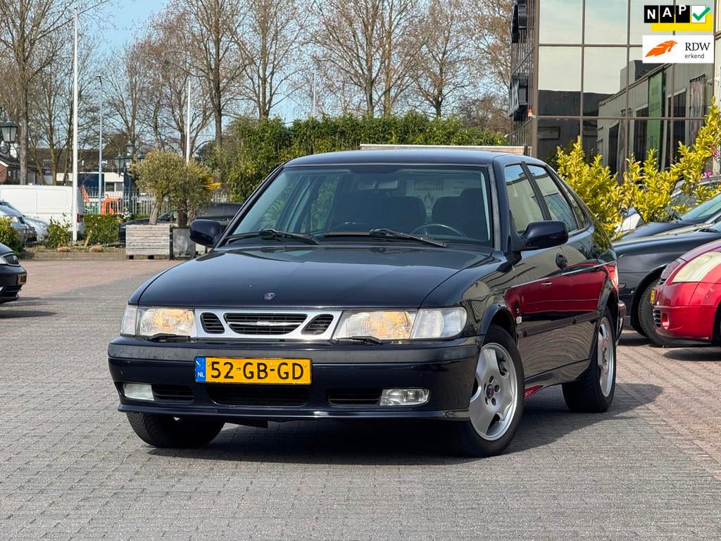 Saab 9-3 2.0 T | Automaat | Climate control | Parkeersensore, Auto's, Saab, Stof, Gebruikt, Zwart, 4 cilinders