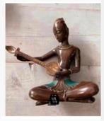 Bronzen Oosters beeld, Citerspeler, Indonesië vaste prijs, Antiek en Kunst, Ophalen of Verzenden